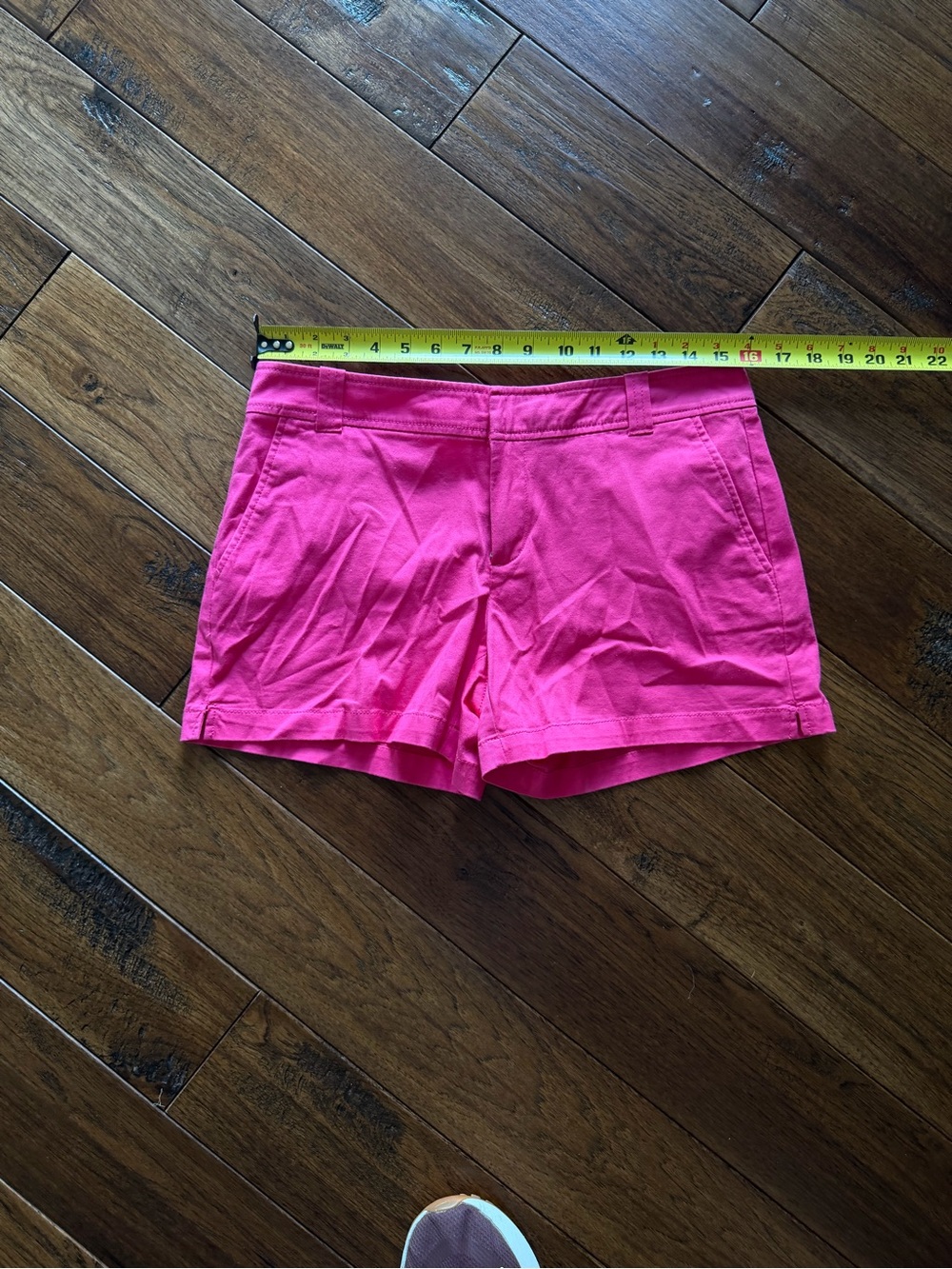 New York & Company Hot Pink Cotton-Blend Shorts
